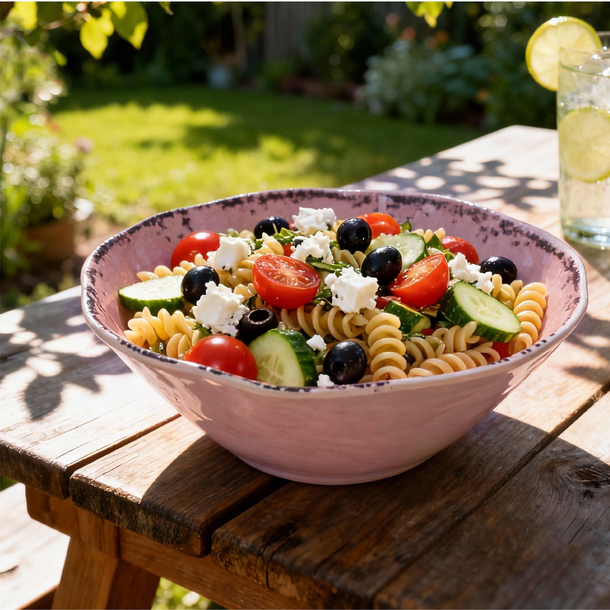 HomeNMore 90oz Melamine Large Serving Bowl – 8.7” Heavy-Duty Salad & Mixing Bowl – Shatterproof, BPA-Free Serving Dish for Pasta, Popcorn, and Fruit – Top-Rack Dishwasher Safe