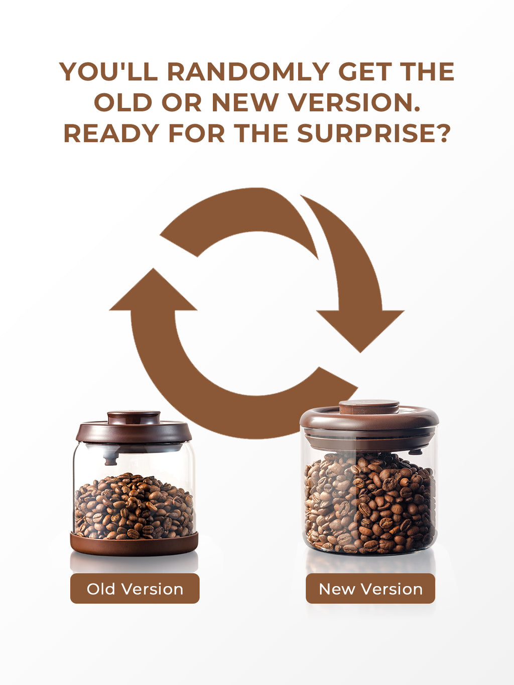 Tourdeus Airtight Coffee Canister, 13 oz Borosilicate Glass Coffee Bean Storage Container with Pop Lid, CO2 Releasing Valve for Grounds Coffee, Beans, Sugar, 0.81lb