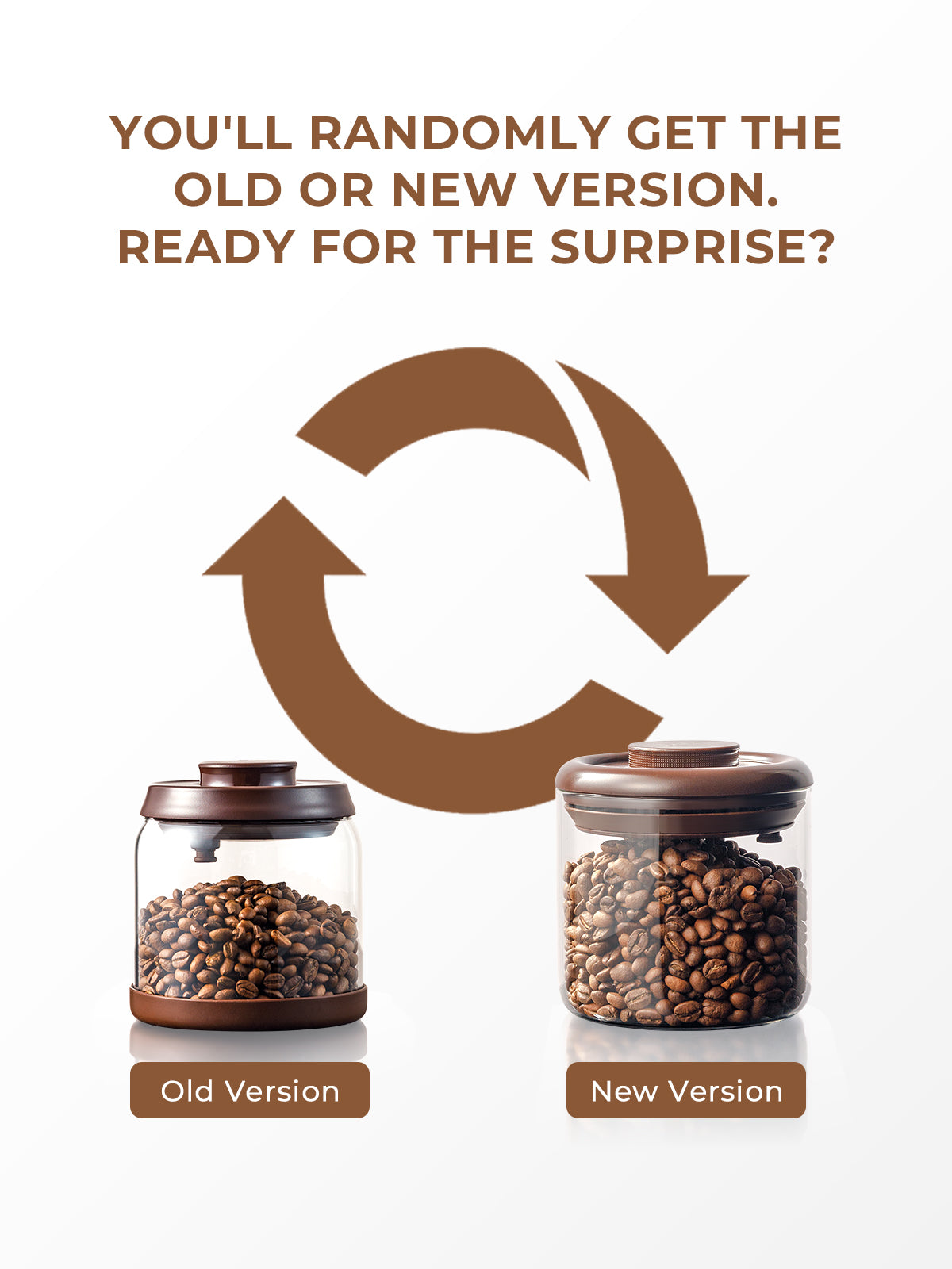 Tourdeus Airtight Coffee Canister, 13 oz Borosilicate Glass Coffee Bean Storage Container with Pop Lid, CO2 Releasing Valve for Grounds Coffee, Beans, Sugar, 0.81lb